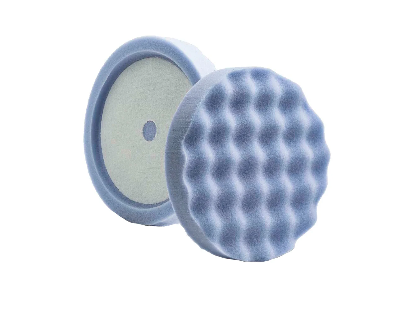 Lake Country Blue Finessing Waffle Pro Recessed Back Foam Pad 8" x 1.5"