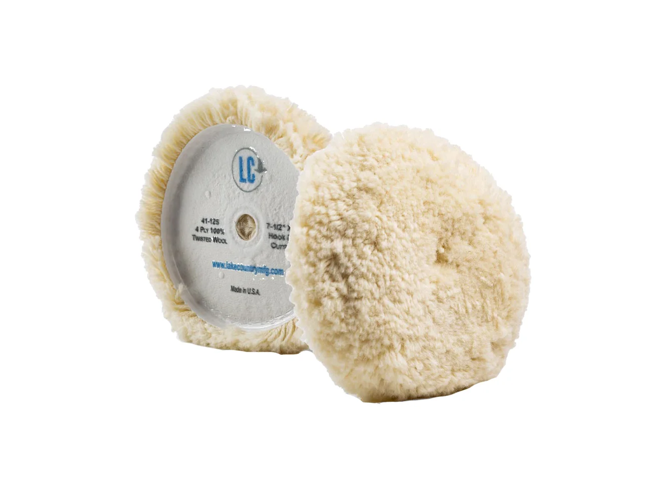 Lake Country Curved Edge 100% Unsteamed Twisted Wool Pag 7.5" x 1.5"