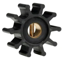 Jabsco Impeller Kit - Neoprene - 10 Blade - 2" Diameter x 7/8" Wide - Slotted Shaft Pin Drive - Brass Insert - 15/32" Shaft Diameter