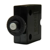Egis 7A Push Button Panel Mount Circuit Breaker - Spade Terminal