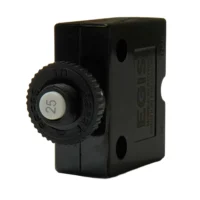 Egis 25A Push Button Panel Mount Circuit Breaker - Spade Terminal
