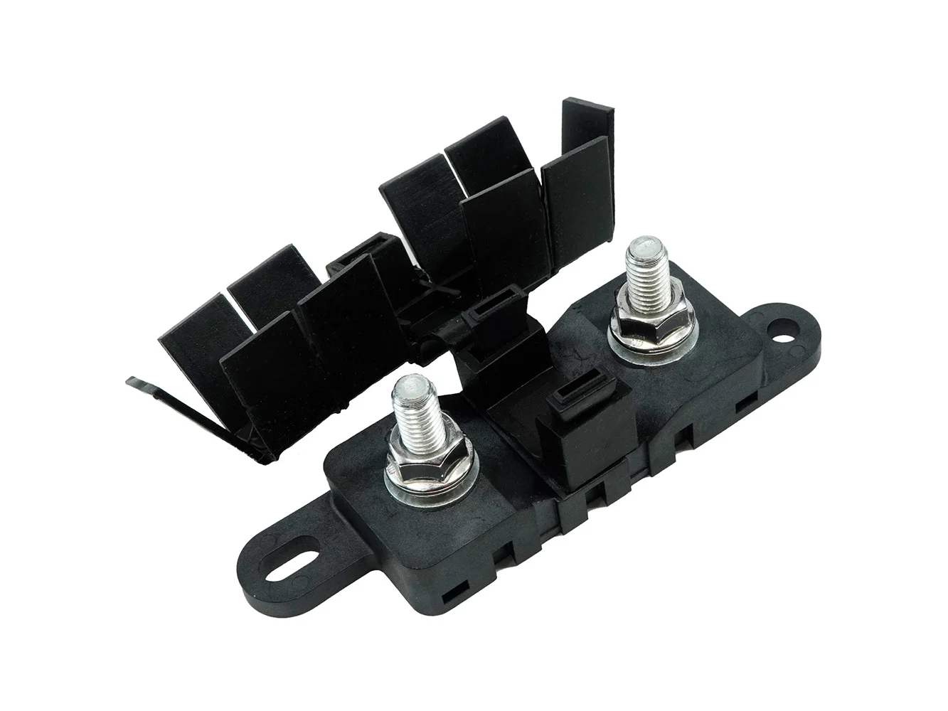 Egis Mega Fuse Block M8 Stainless Self-Locking Hardware w/Black Cover