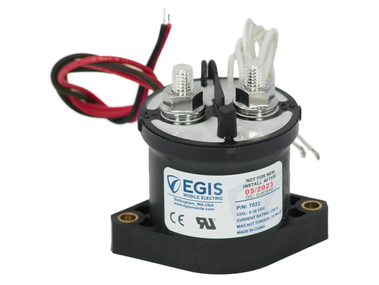 Egis Contactor 500A 12/24V w/Aux Contacts