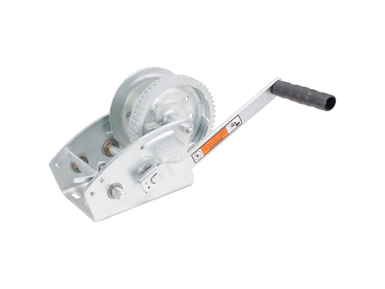Load Rite Two-Speed Trailer Winch - 3200lbs - 25' Strap - 8" Handle