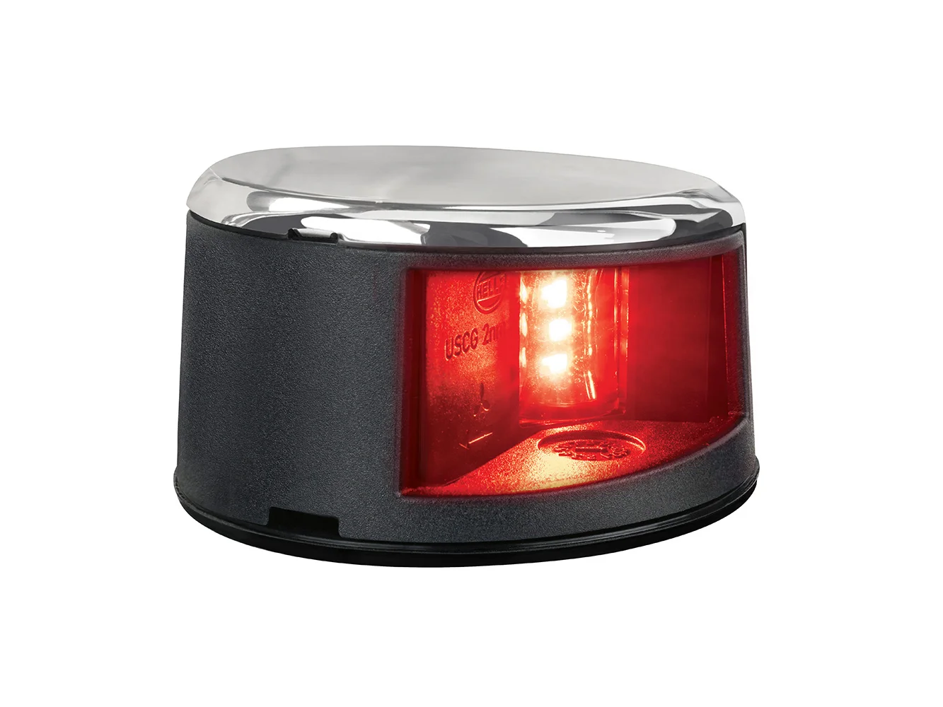 Hella Marine NaviLED Gen II Port Deck Mount Navigation Lamp - Stainless Steel