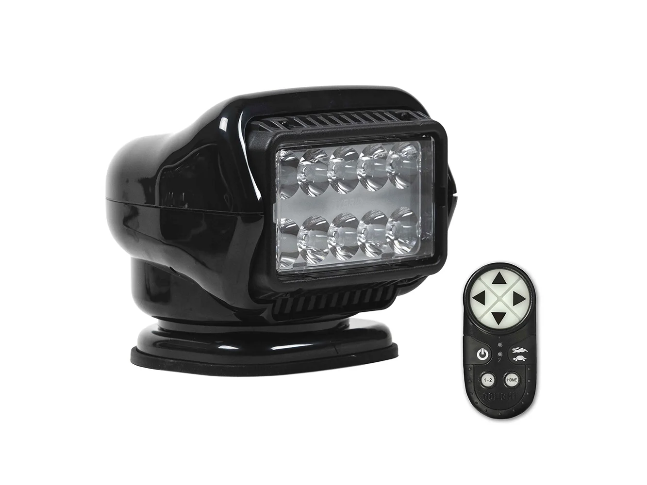 Golight Stryker ST Series LED Hybrid Light - Permanent Mount - Handheld Wireless Remote - 12V - Black