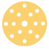 RUPES MULTIPURPOSE Paper Abrasive Discs 150mm (6") - 15 Holes - P80 Grit *Box of 50pcs