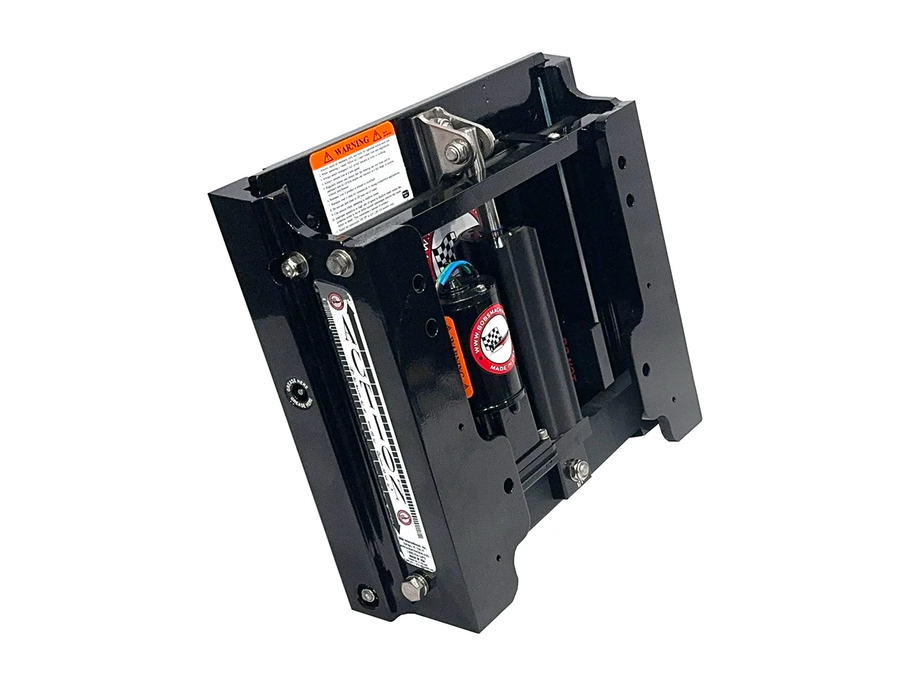 Bob's Machine 4" Setback Action Series Hydraulic Jack Plate - Gloss Black