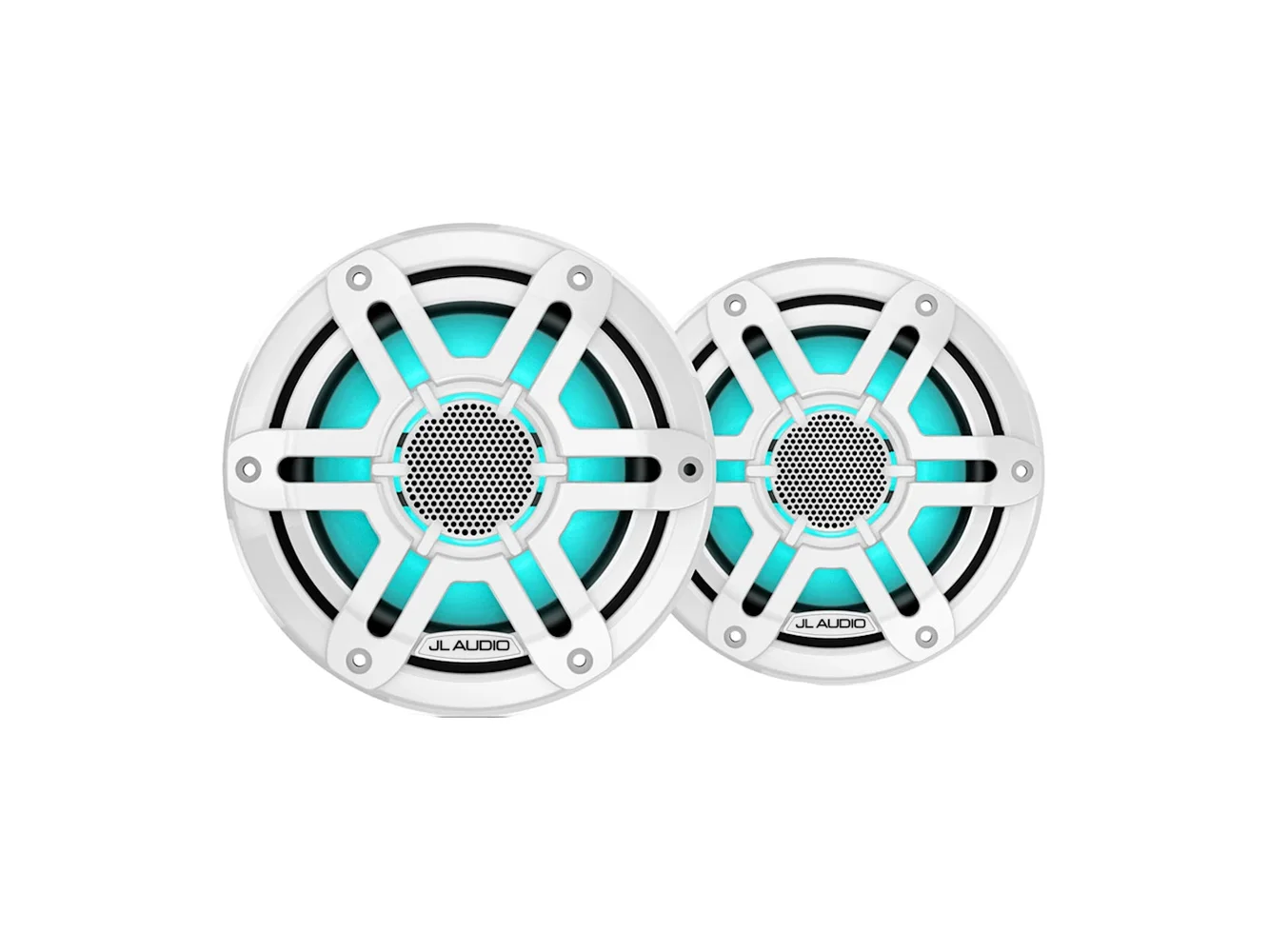 JL Audio M200 Marine Speakers 6.5" LED w/White Sport Grille