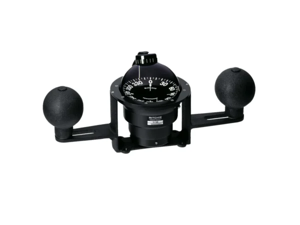 Ritchie YB-600 Globemaster Steel Boat Compass w/5° Card - 12V - Yoke Mounted - Black - Image 3