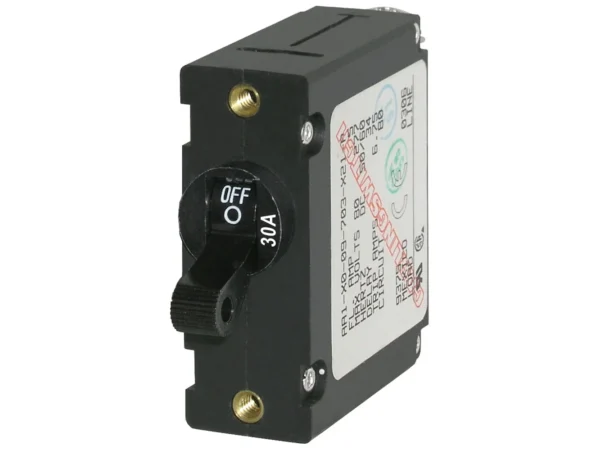 Blue Sea 7220 AC / DC Single Pole Magnetic World Circuit Breaker  -  30 Amp - Image 2