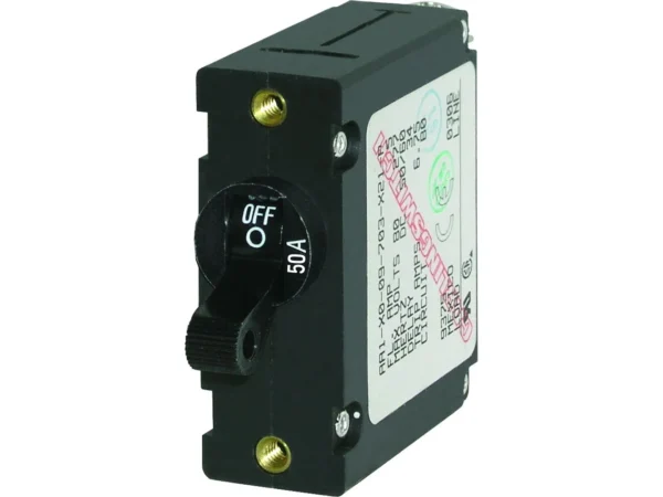 Blue Sea 7228 AC / DC Single Pole Magnetic World Circuit Breaker  -  50 Amp - Image 2
