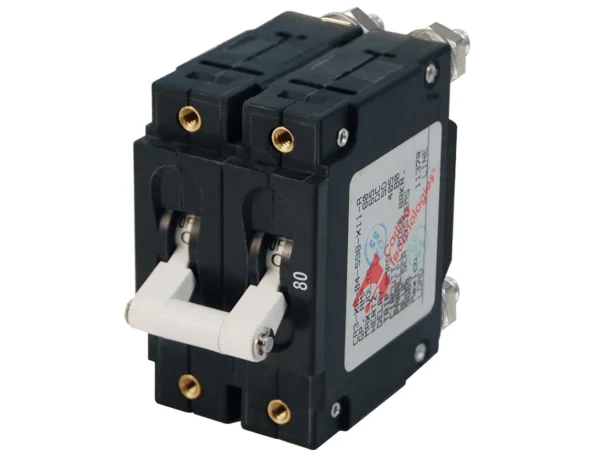Blue Sea 7256 C-Series Double Pole Circuit Breaker - 80A - Image 2