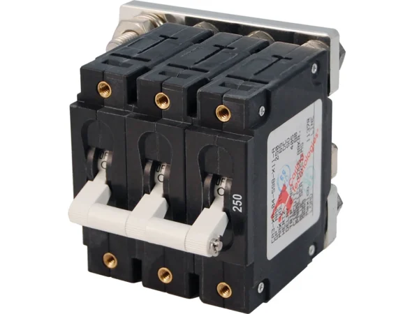 Blue Sea 7270 250A C-Series Triple Pole Toggle DC Circuit Breaker - Image 2