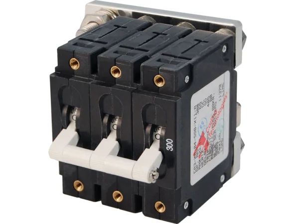 Blue Sea 7271 300A C-Series Triple Pole Toggle DC Circuit Breaker - Image 3