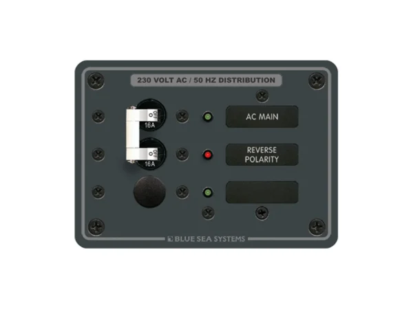 Blue Sea 8129 AC Main + Branch A-Series Toggle Circuit Breaker Panel (230V) - Main + 1 Position - Image 2