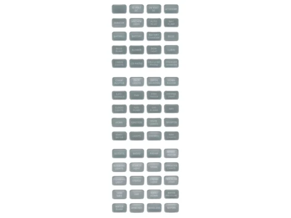 Blue Sea 8217 Grey Small Format Label Kit - 60 Labels - Image 2