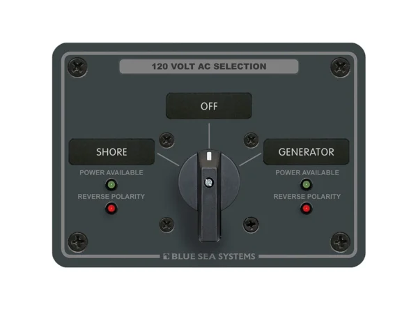 Blue Sea 8367 AC Rotary Switch Panel 30 Ampere 2 Positions + OFF, 2 Pole - Image 2