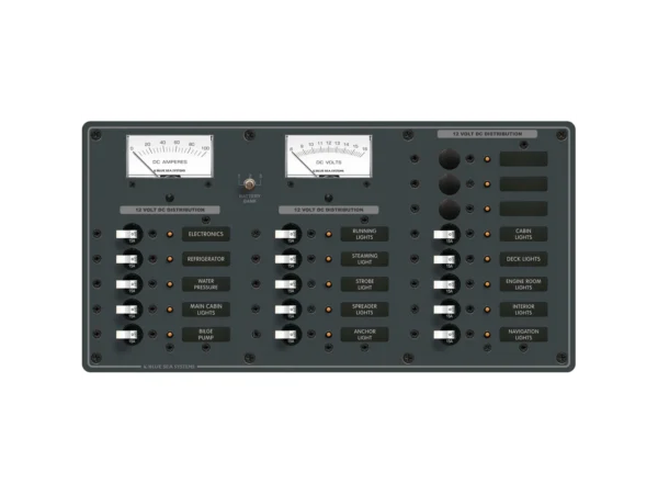 Blue Sea 8378 DC 18 Position Panel - White - Image 2