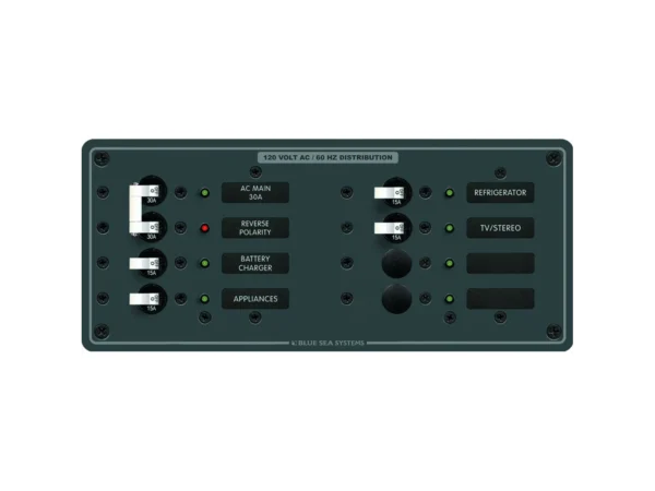 Blue Sea 8412 AC Main + 6 Positions - White - Image 2