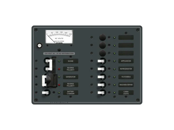 Blue Sea 8562 AC Toggle Source Selector (230V) - 2 Sources + 9 Positions - Image 2