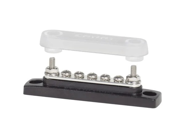 Blue Sea 2314 MiniBus 100 Ampere Common BusBar 5 x 8-32 Screw Terminal with Cover - Image 2