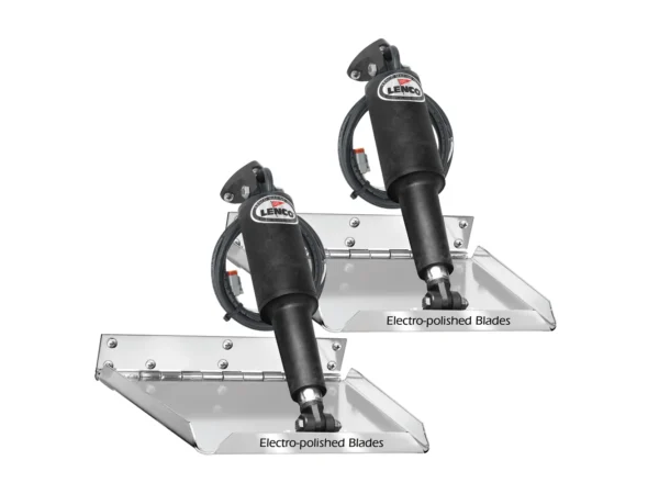 Lenco 9" x 9" Standard Performance Trim Tab Kit w/o Switch Kit 12V - Image 2