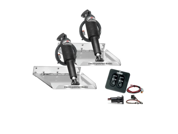 Lenco 12" x 12" Standard Performance Trim Tab Kit w/Standard Tactile Switch Kit 12V - Image 2