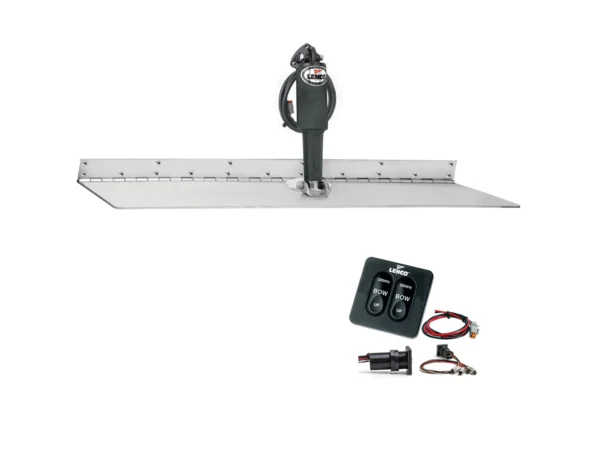 Lenco 12" x 24" Super Strong Trim Tab Kit w/Standard Tactile Switch Kit 12V - Image 2