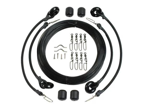 Lee's Deluxe Rigging Kit - Double Rig Up To 37ft. - Black Mono - Image 2