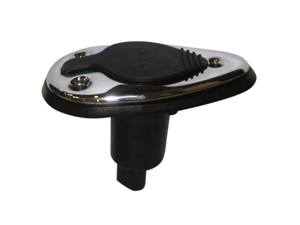 Perko Threaded Collar Pole Light Mounting Base - 2 Pin - Chrome Plated - Image 2