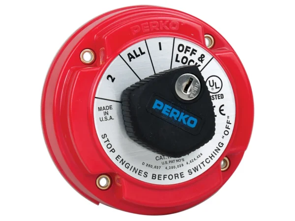 Perko 8504DP Medium Duty Battery Selector Switch w/Alternator Field Disconnect & Key Lock - Image 2