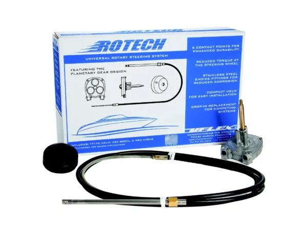 UFlex Rotech 11' Rotary Steering Package - Cable, Bezel, Helm - Image 2