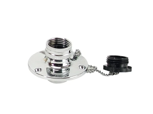 Whitecap C.P. Brass Inlet 2-3/4" Base 1-1/2" Depth - Image 2
