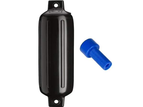 Polyform G-4 Twin Eye Fender 6.5" x 22" - Black w/Adapter - Image 2