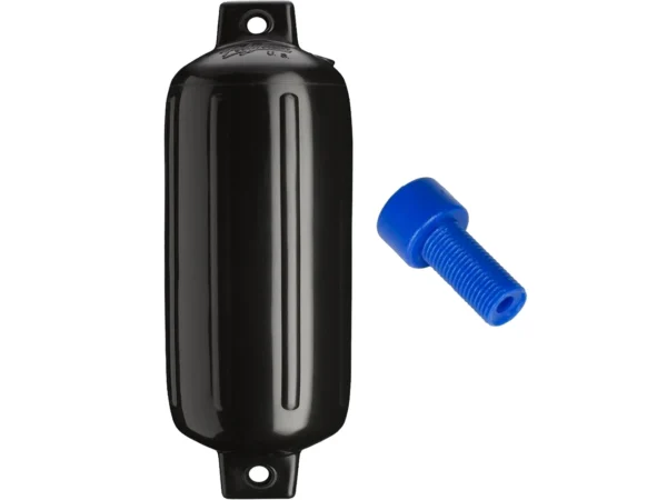 Polyform G-5 Twin Eye Fender 8.8" x 26.8" - Black w/Adapter - Image 2