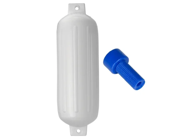 Polyform G-5 Twin Eye Fender 8.8" x 26.8" - White w/Adapter - Image 2