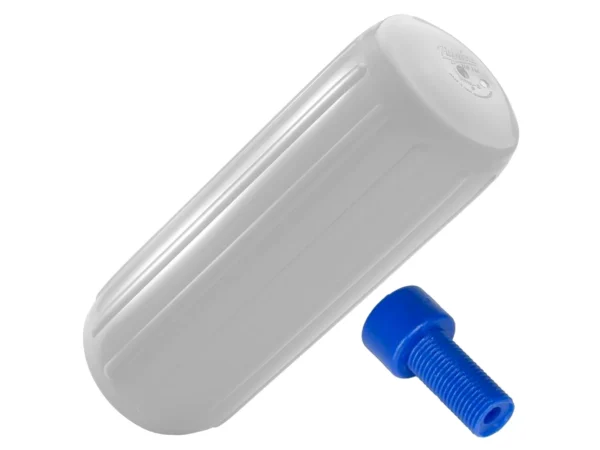 Polyform HTM-4 Fender 13.5" x 34.8" - White w/Adapter - Image 2