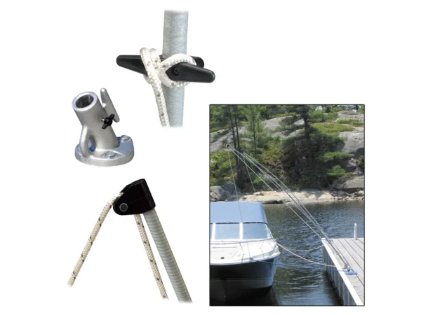 Dock Edge Premium Mooring Whips 2PC 12ft 5,000 LBS up to 23ft - Image 2