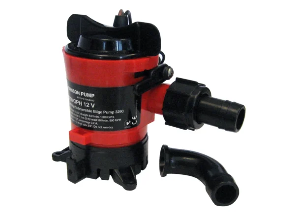 Johnson Pump 1000 GPH Bilge Pump 3/4" 12V Dura Ports - Image 2