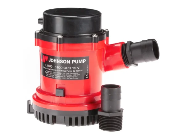 Johnson Pump 1600 GPH Bilge Pump 1-1/8" Hose 12V - Image 2