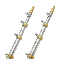 TACO 18' Telescopic Outrigger Poles HD 1-½" - Silver/Gold