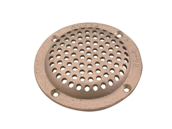 Perko 4" Round Bronze Strainer MADE IN THE USA - Image 2