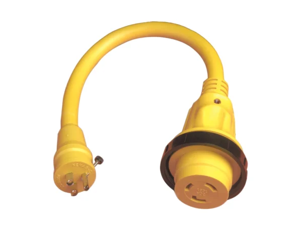 Marinco Pigtail Adapter Plus - 30A Female To 15A Male - Image 2