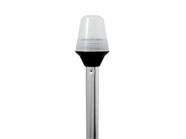 Attwood Frosted Globe All-Around Pole Light w/2-Pin Locking Collar Pole - 12V - 36" - Image 2