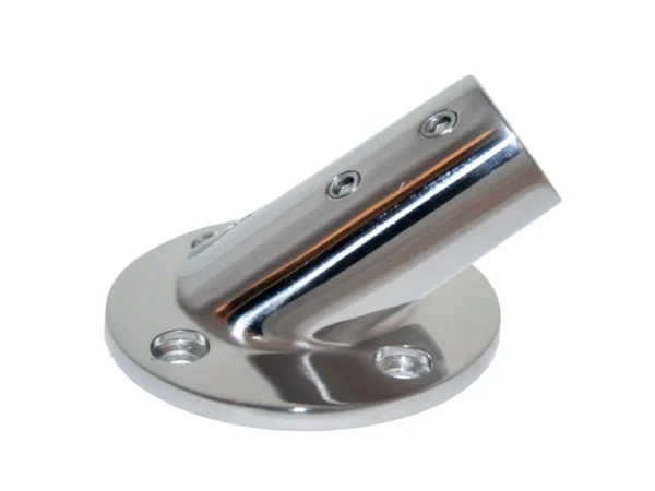Whitecap ⅞" O.D. 30° Round Base SS Rail Fitting - Image 2