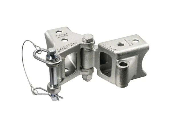 Fulton Fold-Away Bolt-On Hinge Kit 2" x 3" Trailer Beam, Rating 5,000 lbs., 48" Pivot, Z-Max 600 Zinc Finish - Image 2