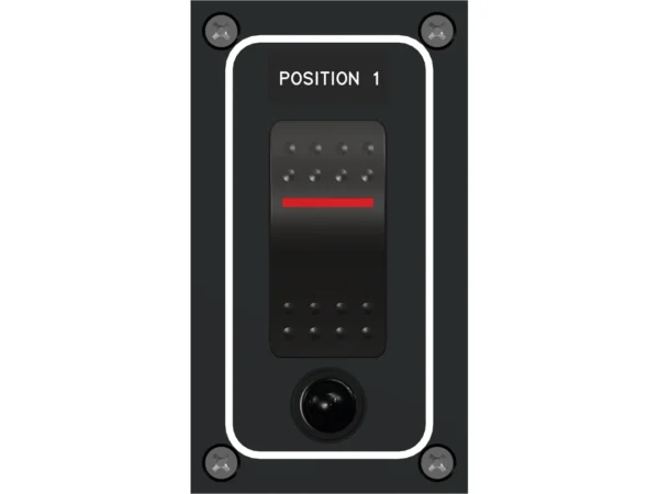 Paneltronics Waterproof Panel - DC 1-Position Illuminated Rocker Switch & Circuit Breaker - Image 2