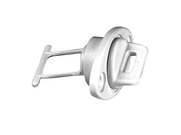 Beckson 1" Drain Plug Screw Type w/Gasket - White - Image 2