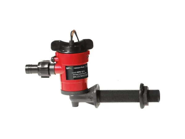 Johnson Pump Cartridge Aerator 1000 GPH 90° Intake - 12V - Image 2